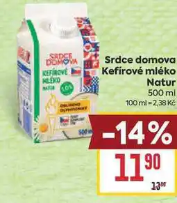 Billa Srdce domova Kefírové mléko Natur nabídka