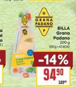 Billa BILLA Grana Padano nabídka