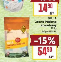 Billa BILLA Grana Padano strouhaný nabídka