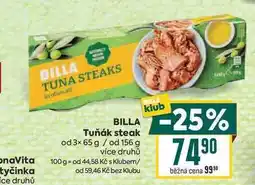 Billa BILLA Tuňák steak od 3× 65 g / od 156 g nabídka