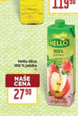 Billa Hello džus 100% jablko nabídka