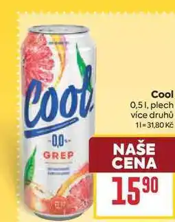 Billa Cool 0,51, plech nabídka