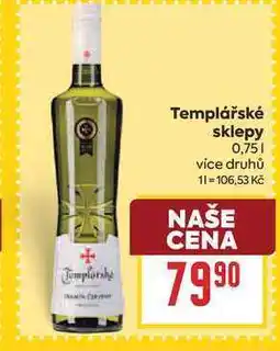Billa Templářské sklepy nabídka