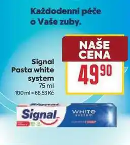 Billa Signal Pasta white system nabídka