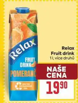 Billa Relax Fruit drink nabídka