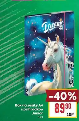 Billa Box na sešity A4 s přihrádkou Junior 1ks nabídka