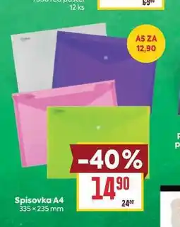 Billa Spisovka A4 335 × 235 mm nabídka