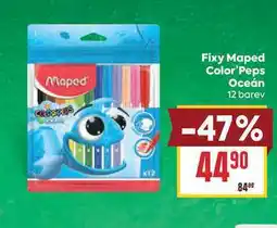Billa Fixy Maped Color'Peps Oceán 12 barev nabídka