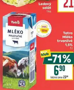 Billa Tatra Mléko trvanlivé 1,5% nabídka
