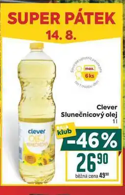Billa Clever Slunečnicový olej nabídka