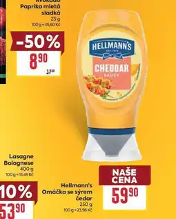 Billa Hellmann's Omáčka se sýrem čedar nabídka
