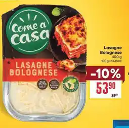 Billa Lasagne Bolognese nabídka