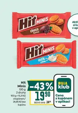 Billa Hit Minis nabídka