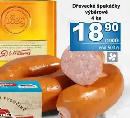 Jip Dřevěcké špekáčky výběrové 4 ks nabídka