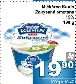 Jip Mlékárna Kunín Zakysaná smetana nabídka