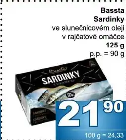 Jip Bassta Sardinky nabídka