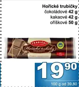 Jip Hořické trubičky čokoládové nabídka