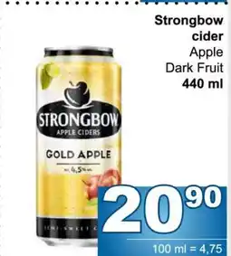 Jip Strongbow cider nabídka