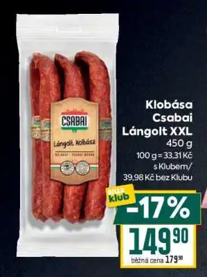 Klobása Csabai Lángolt XXL