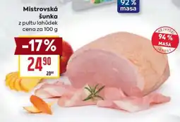 Billa Mistrovská šunka nabídka