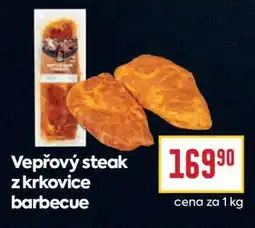 Billa Vepřový steak z krkovice barbecue nabídka