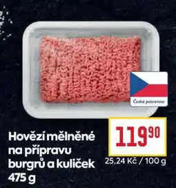 Billa Hovězí mleté na přípravu burgerů a kuliček 475 g nabídka