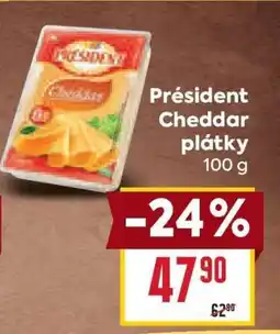 Billa Président Cheddar plátky nabídka