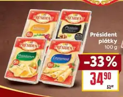 Billa Président Plátky 100 g nabídka