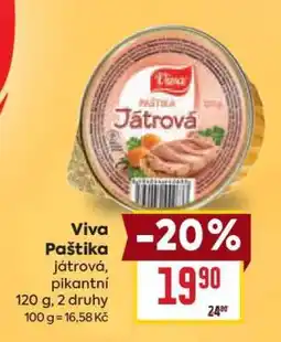 Billa Viva Paštika nabídka