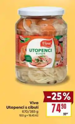 Billa Viva Utopenec s cibulí nabídka