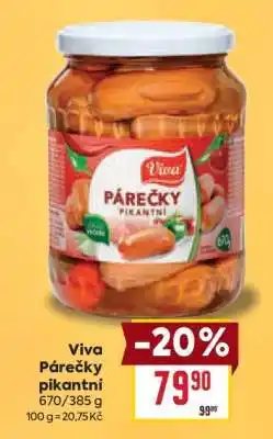 Billa Viva Párečky pikantní nabídka