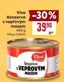 Billa Viva Konzerva s vepřovým masem nabídka