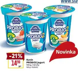 Billa Kunín Probio2 Jogurt nabídka