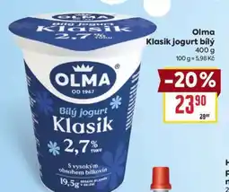 Billa Olma Klasik jogurt bílý nabídka