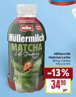 Billa Müllermilch Matcha Latte nabídka