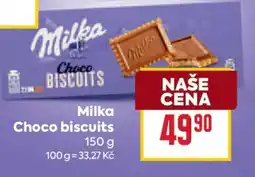 Billa MILKA CHOCO BISCUITS nabídka