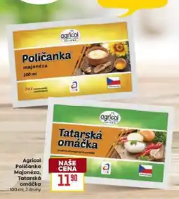 Billa Agricol Poličanka Majonéza, Tatarská omáčka nabídka