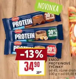 Billa EMCO PROTEINOVÉ TYČINKY nabídka