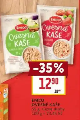 Billa Emco ovesné kaše nabídka