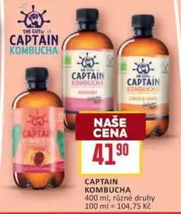 Billa Captain Kombucha nabídka