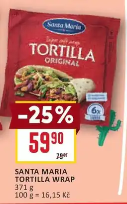 Billa Santa Maria Tortilla wrap nabídka