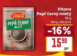 Billa Vitana Pepř černý mletý nabídka