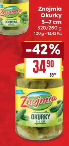 Billa Znojmia Okurky 5–7 cm nabídka