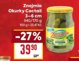 Billa Znojmia Okurky Coctail nabídka