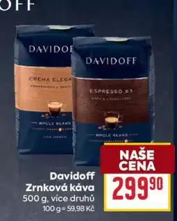 Billa Davidoff zrnková káva nabídka