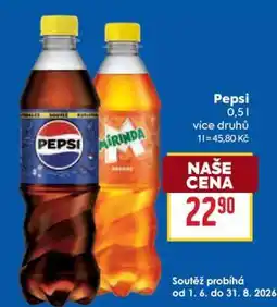 Billa Pepsi nabídka