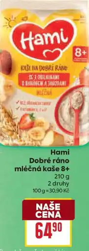 Billa Hami Dobré ráno mléčná kaše 8+ nabídka