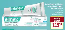Billa Zubní pasta Elmex Sensitive Expert Instant Care nabídka