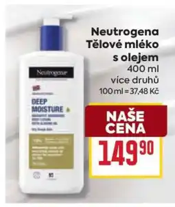 Billa Neutrogena Tělové mléko s olejem nabídka