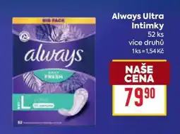 Billa Always Ultra Intimky nabídka